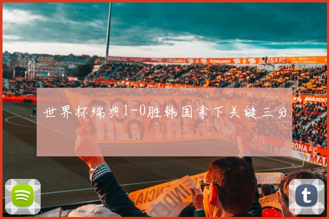 世界杯瑞典1-0胜韩国拿下关键三分